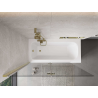 Mexen Mist paroi de baignoire à 2 volets gauche 140 x 150 cm, transparent, doré - 8A9-140-002-50-00-L