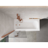 Mexen Mist paroi de douche 2 volets gauche 80 x 150 cm, transparent, cuivre brossé - 8A9-080-002-65-00-L