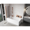 Mexen Mist paroi de douche 2 volets gauche 110 x 150 cm, transparent, cuivre brossé - 8A9-110-002-65-00-L