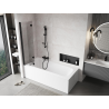 Mexen Mist paroi de baignoire à 2 volets côté gauche 90 x 150 cm, transparent, noir - 8A9-090-002-70-00-L