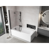 Mexen Mist paroi de douche à deux volets gauche 100 x 150 cm, transparent, noir - 8A9-100-002-70-00-L