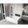 Mexen Mist paroi de douche à deux volets gauche 100 x 150 cm, transparent, noir - 8A9-100-002-70-00-L