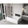 Mexen Mist paroi de douche 2 volets gauche 110 x 150 cm, transparent, noir - 8A9-110-002-70-00-L