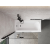 Mexen Mist paroi de douche 2 volets gauche 110 x 150 cm, transparent, noir - 8A9-110-002-70-00-L