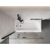 Mexen Mist paroi de douche à 2 panneaux gauche 130 x 150 cm, transparent, noir - 8A9-130-002-70-00-L