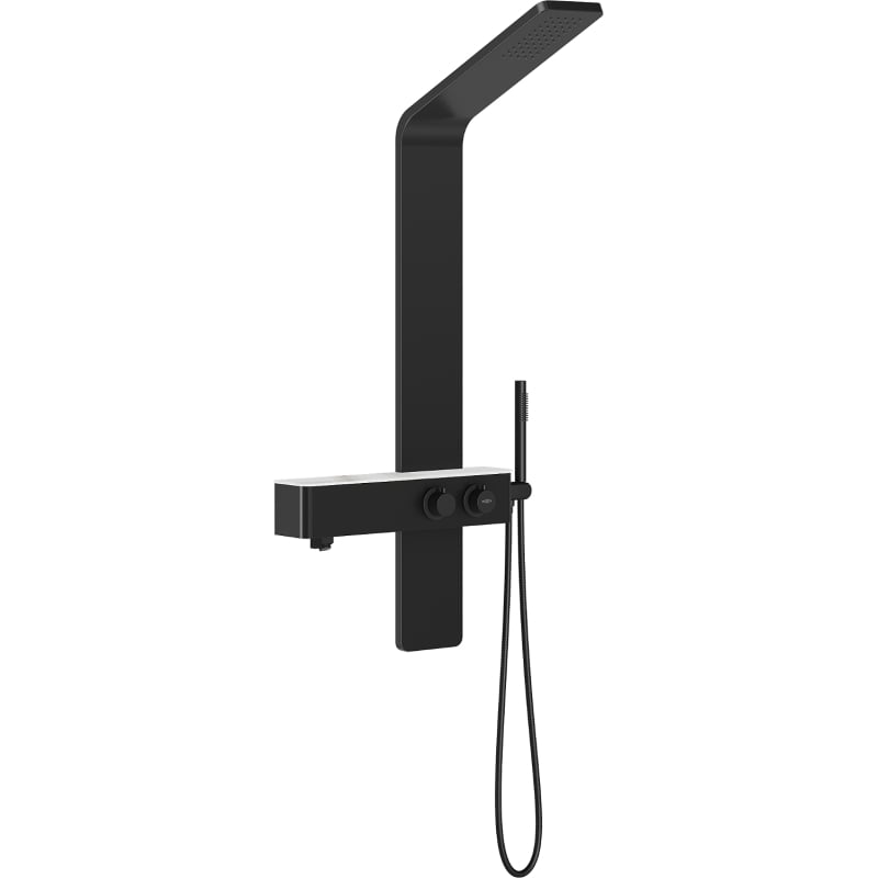 Mexen Sund panneau de douche, noir - 7620-02-70