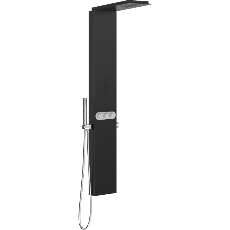 Mexen Omar panneau de douche, noir - 7610-03-70