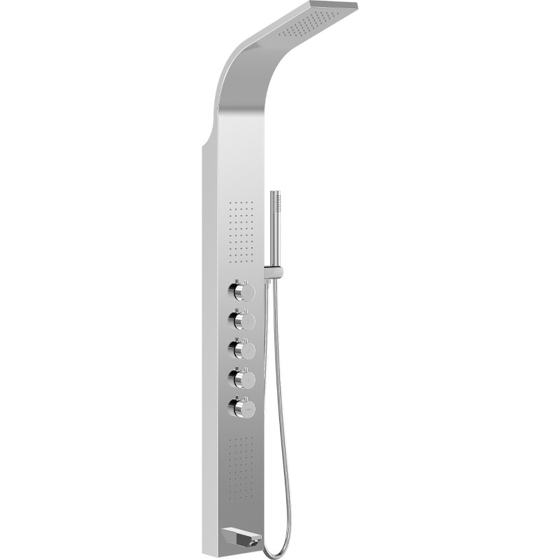 Mexen Timor panneau de douche avec bec, chrome - 7621-04-00
