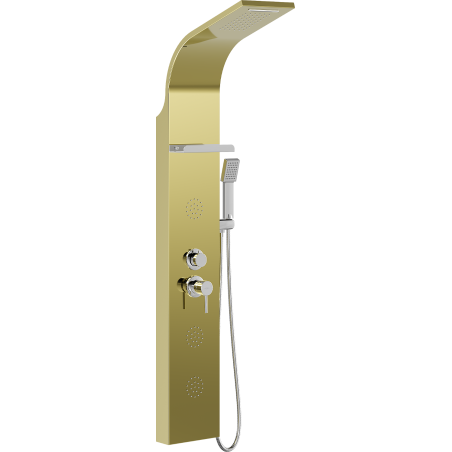 Mexen Borg panneau de douche, doré - 7615-03-50
