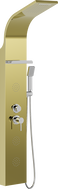 Mexen Borg panneau de douche, doré - 7615-03-50