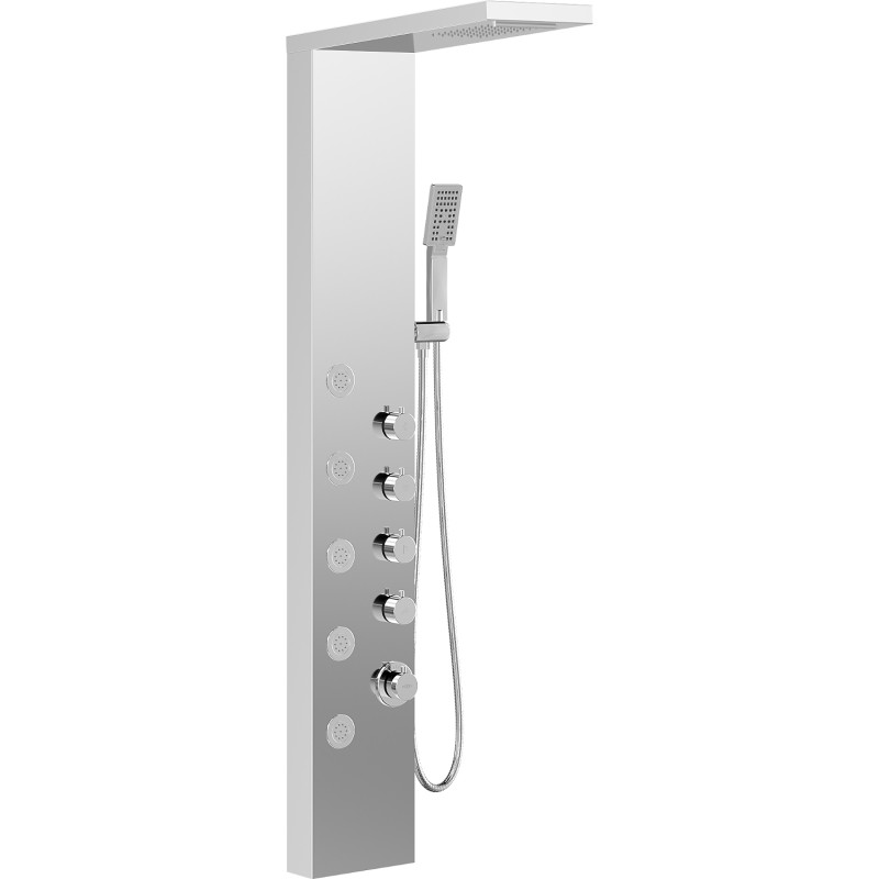 Panneau de douche Mexen Lando, chrome - 7611-04-00