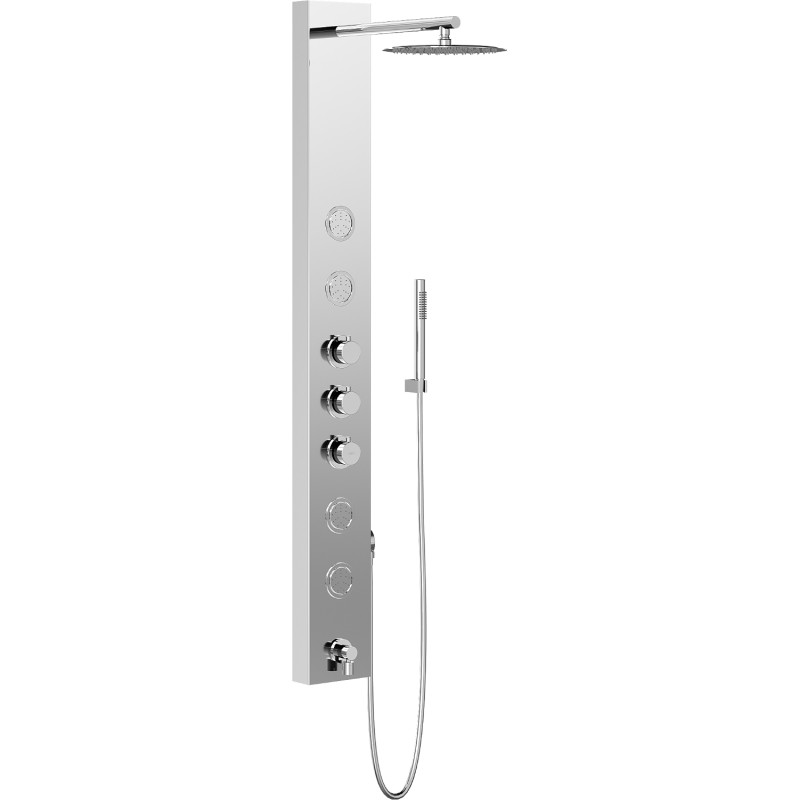 Mexen Ivo panneau de douche avec bec, chrome - 7608-03-00