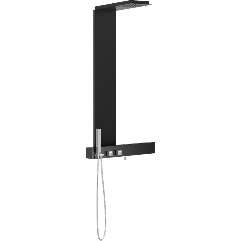 Mexen Trix panneau de douche, noir - 7606-02-70