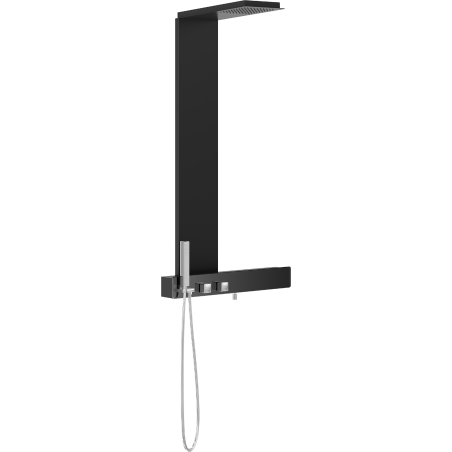 Mexen Trix panneau de douche, noir - 7606-02-70