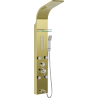 Mexen Adrox panneau de douche avec bec, doré - 7613-04-50