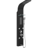 Mexen Adrox panneau de douche avec bec, noir - 7613-04-70