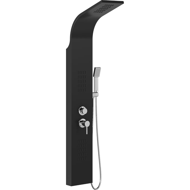 Mexen Taro panneau de douche, noir - 7614-03-70