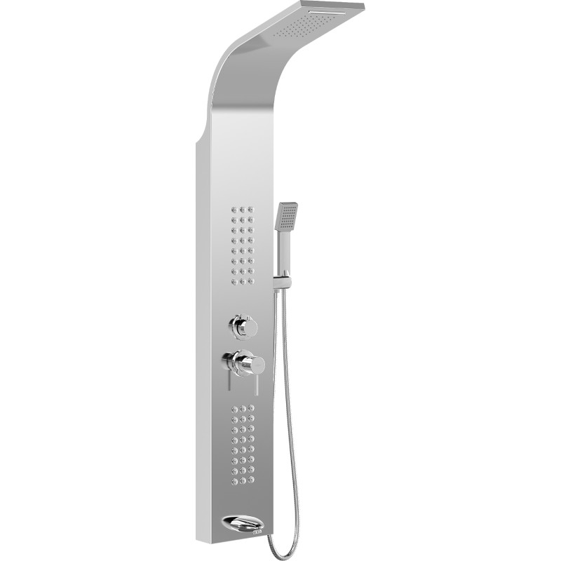 Mexen Ardo panneau de douche avec bec, chrome - 7617-04-00