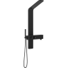 Mexen Strit panneau de douche, noir - 7625-02-70