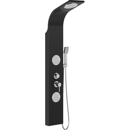 Mexen Gros panneau de douche, noir - 7619-03-70