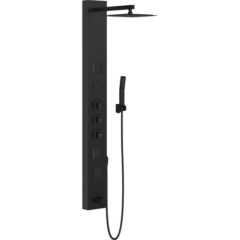 Mexen Orco panneau de douche, noir - 7607-03-70