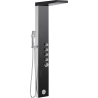 Mexen Damon panneau de douche avec bec, noir/chrome - 7623-04-71