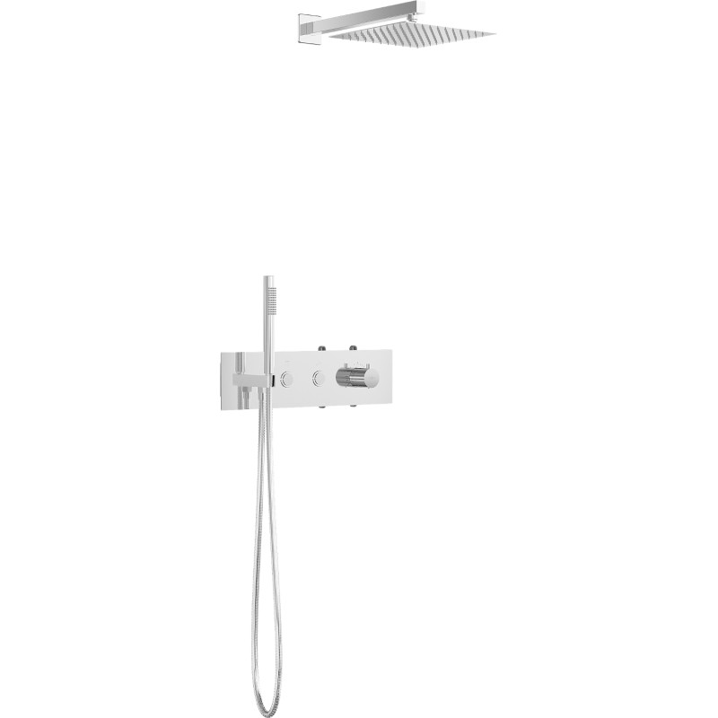 Mexen Azul ensemble de douche encastré, chromé - 7629-03-00