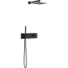 Mexen Azul ensemble de douche encastré, noir - 7629-03-70