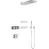 Mexen Fall ensemble de douche encastrable, chrome - 7602-04-00
