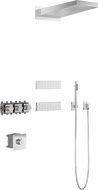 Mexen Fall ensemble de douche encastrable, chrome - 7602-04-00