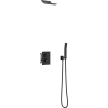 Mexen Salto ensemble de douche encastré, noir - 7604-02-70