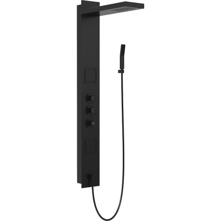 Mexen Savio ensemble de douche encastré, noir - 7605-03-70