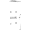 Mexen Soler ensemble de douche encastré, chromé - 7601-04-00