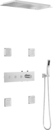 Mexen Soler ensemble de douche encastré, chromé - 7601-04-00