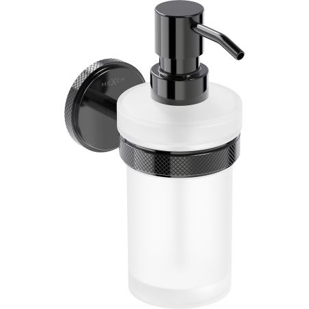 Mexen Gravo distributeur de savon, chrome noir - 70A93058-73