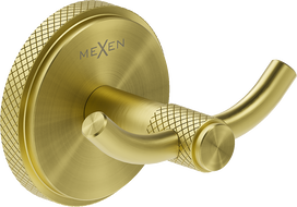 Mexen Gravo double crochet pour serviette, or brossé - 70A93012-55