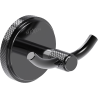 Mexen Gravo crochet double pour serviette, chrome noir - 70A93012-73