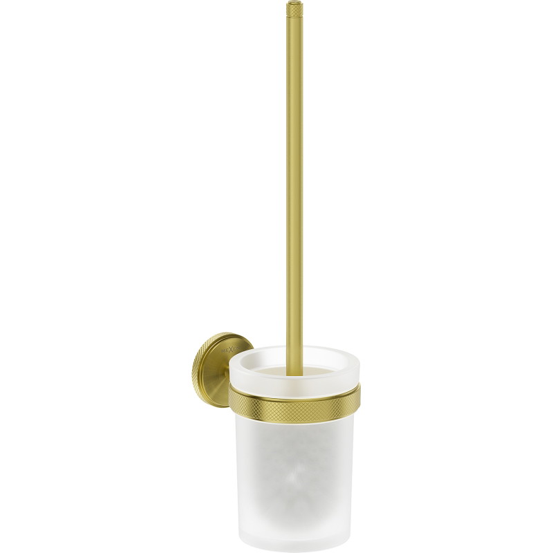 Mexen Gravo brosse de toilette, or brossé - 70A93071-55