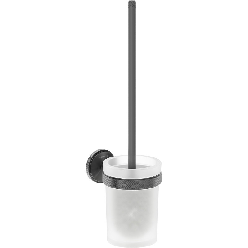 Mexen Gravo brosse de toilette, gris canon brossé - 70A93071-66