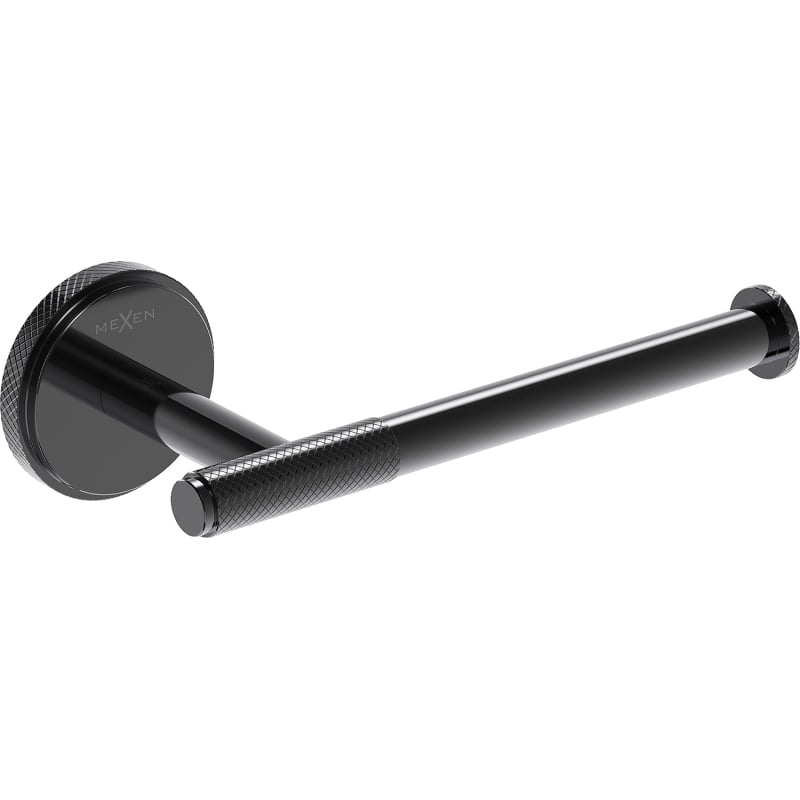 Mexen Gravo support de papier toilette, chrome noir - 70A93025-73