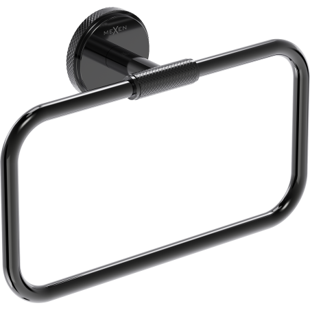 Mexen Gravo porte-serviette, chrome noir - 70A93031-73