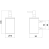 Mexen Loop distributeur de savon, or brossé - 70A71058-55