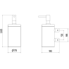 Mexen Loop distributeur de savon, or rose - 70A71058-60