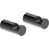Mexen Loop crochet à serviette (2 pcs), chrome noir - 70A71010-73