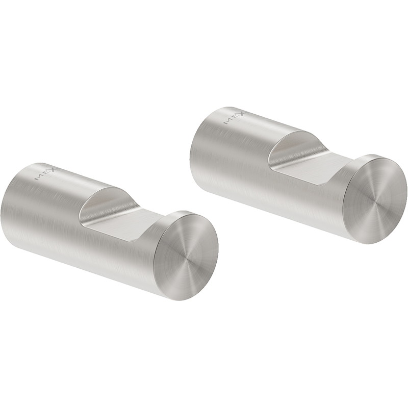 Mexen Loop crochet à serviette (2 pcs), nickel brossé - 70A71012-97