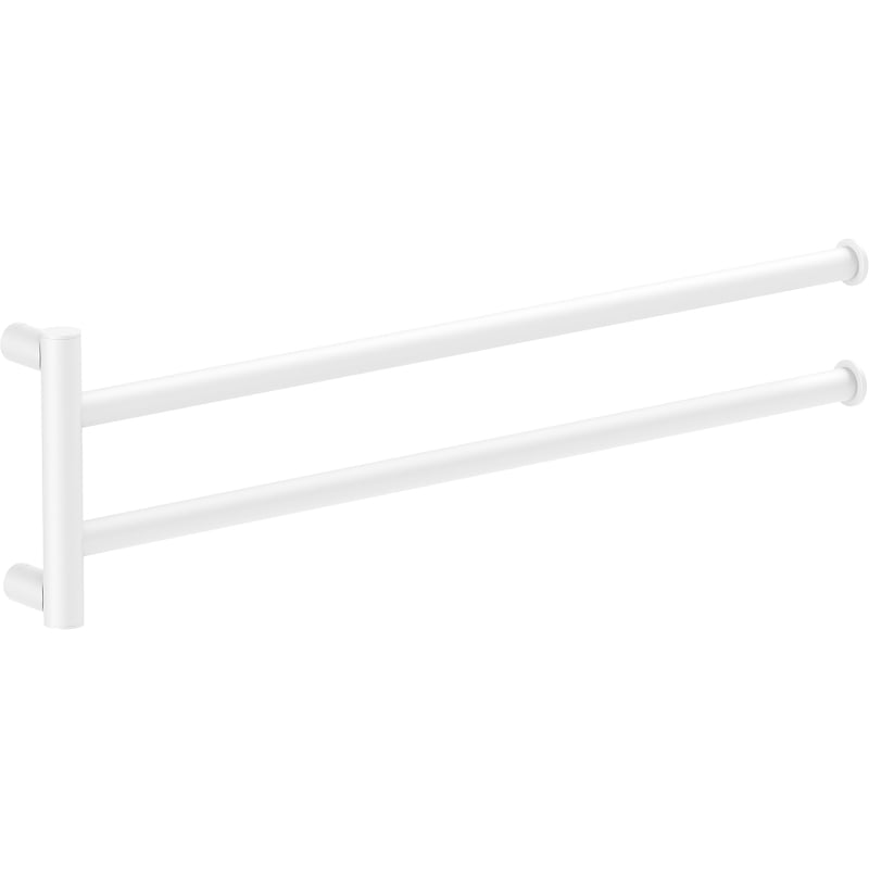Mexen Loop double porte-serviettes pivotant, blanc - 70A71049-20