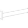 Mexen Loop double porte-serviettes pivotant, blanc - 70A71049-20