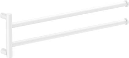 Mexen Loop double porte-serviettes pivotant, blanc - 70A71049-20