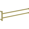 Mexen Loop double porte-serviettes pivotant, doré - 70A71049-50