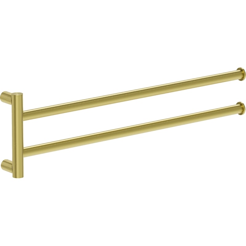 Mexen Loop double porte-serviettes pivotant, or brossé - 70A71049-55